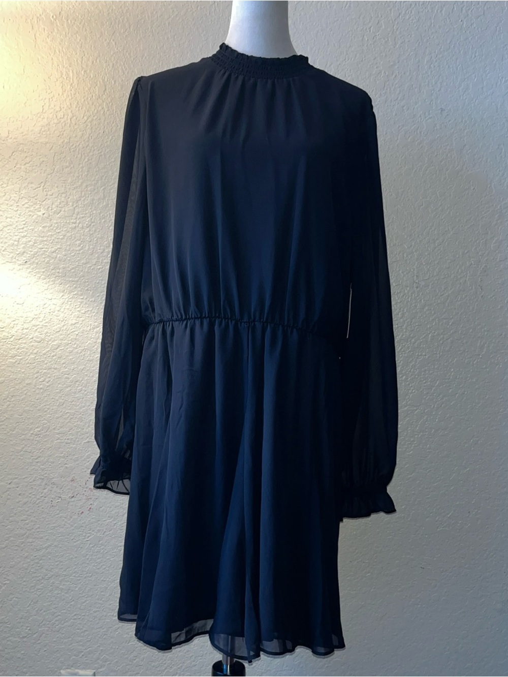 Nine West Black Long Sleeve Dress XL